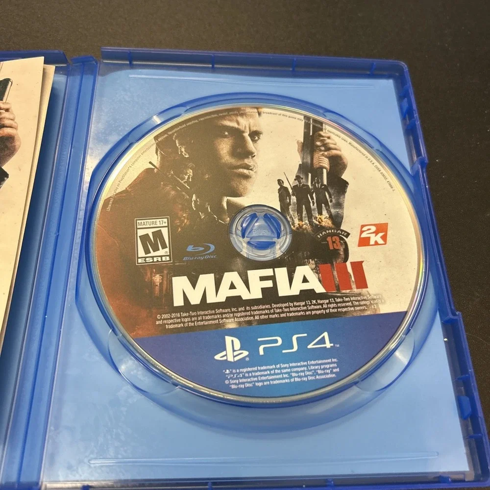 Mafia III - Standard Edition (Sony PlayStation 4, 2016) Complete in Box With Map